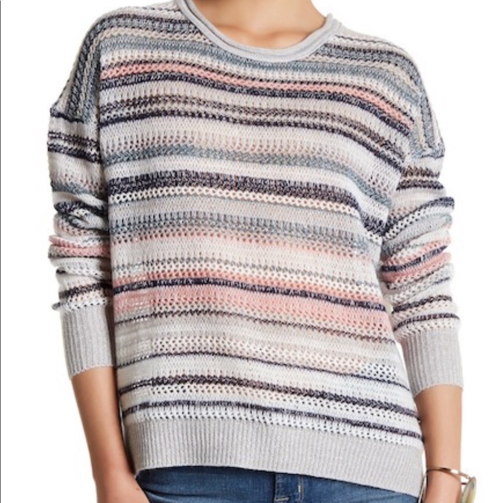 Inhabit Oversized Striped Knit Cashmere Sweater